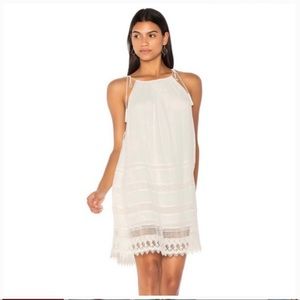 ALICE + OLIVIA WHITE TIE STRAP MINI DRESS size S